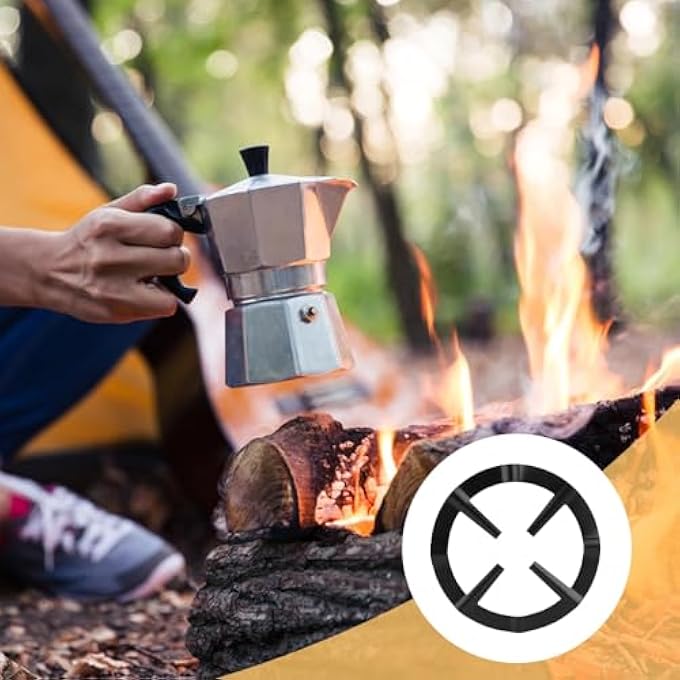 KASTWAVE Cast Iron Work StandHeavy Duty Reducer Ring Holder Base Trivet For Moka Expresso Coffee Extender For Coffee Pots Pots Pans MultiFunction Trivets Kitchen Supplies Accessories - Image 3