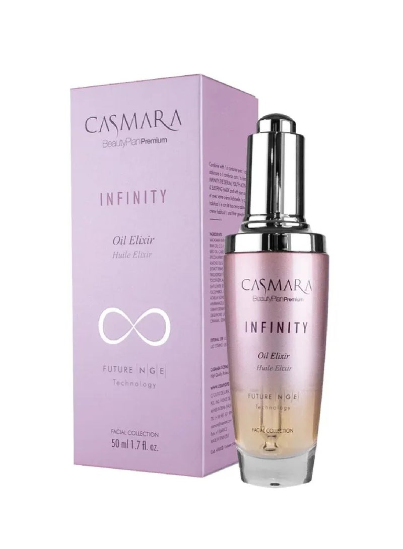 CASMARA Infinity Elixir Oil Highly Antioxidant Oil Elixir, Dry Touch Texture, Advanced Blend With Organic Oil, Suitable For All Skin Types, 50ml - Image 1