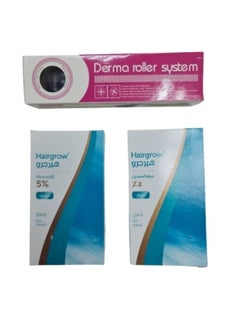 Dar Al Dawa Hair grow 5% combo pack with derma roller 