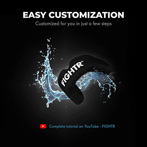 FIGHTR Premium Mouth Guard for Excellent Breathing Easy to fit Sports Mouth Guard for Boxing MMA Football Lacrosse Hockey and Other Sports incl hygienic Box - Image 3