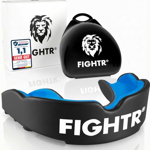 FIGHTR Premium Mouth Guard for Excellent Breathing Easy to fit Sports Mouth Guard for Boxing MMA Football Lacrosse Hockey and Other Sports incl hygienic Box - Image 1