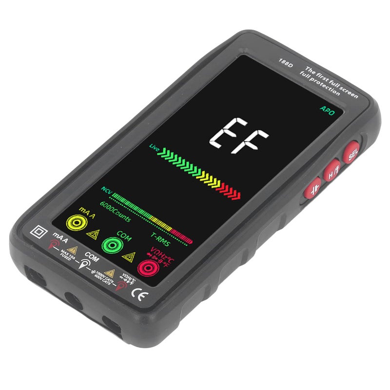 Digital Multimeter with Temperature Display Auto Range Easy Read 750V AC - Image 4