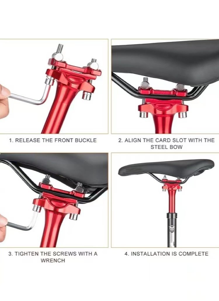 Goolsky - Suspension Seatpost for Bicycles 27.2/30.9/31.6 X 400mm Shock Absorbing Bike Seatposts Lightweight Aluminum Alloy Seat Post for Mountain Road Bike BMX eBike - Image 1
