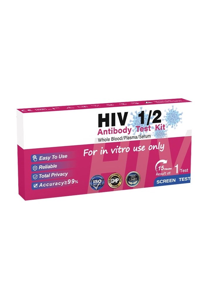 Generic - HIV 1/2 Rapid Antibody Home Test Kit – Accurate and Affordable At-Home HIV Testing with Fast Results - Image 1