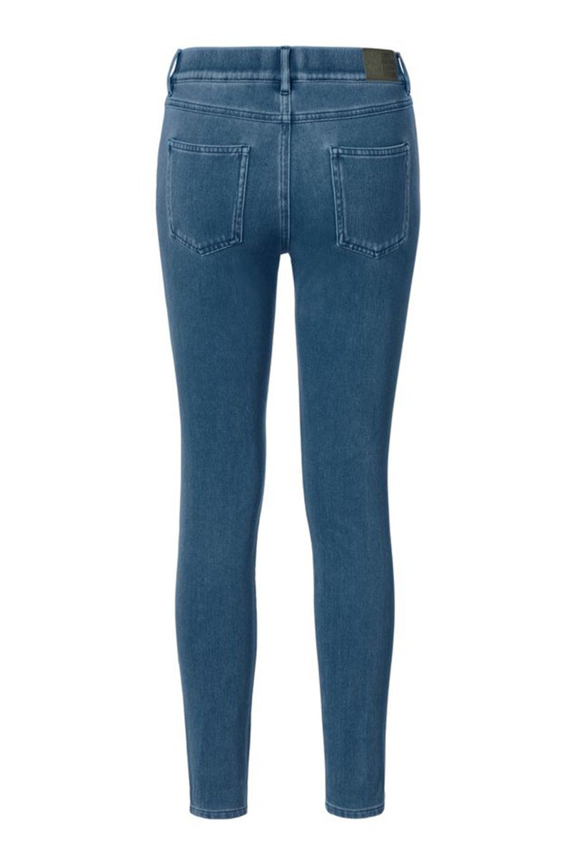 Tchibo جينز دنيم مغسول بقصة عادية للنساء، أزرق - Image 3