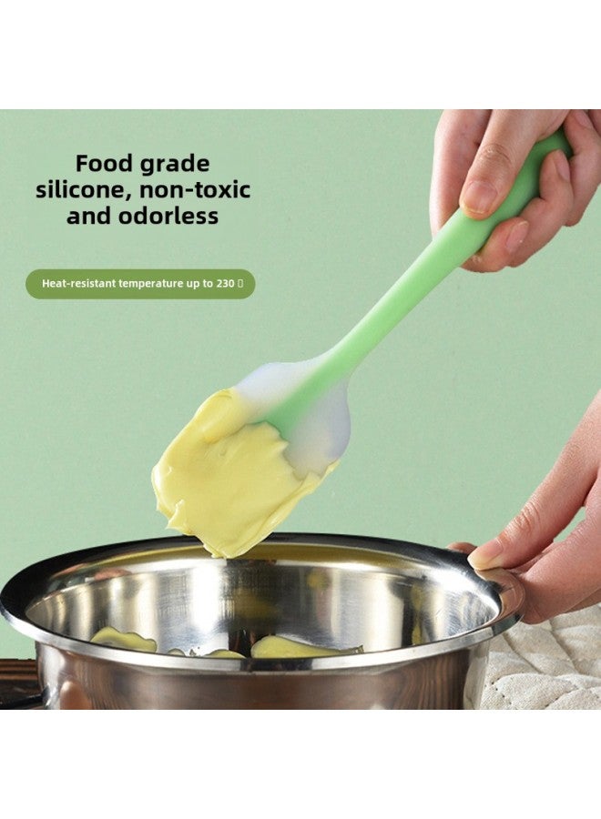 Translucent Silicone Spatula Cream Spatula Small Translucent Silicone Spatula Household Silicone Spatula Tool-Specifications:25g Small Orange Semi-silicone Scraper (single Bag) - Image 5