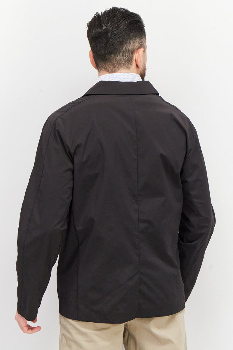 PUMA Men Athletic Fit Plain Semi-Formal Blazer, Black - Image 3