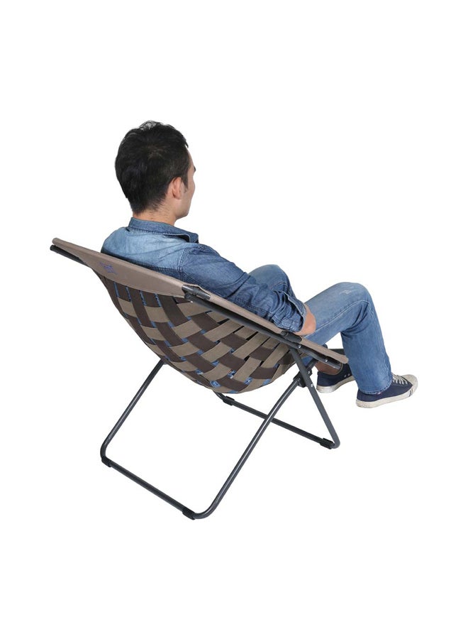 دي بي تي، كرسي تخييم قابل للطي، كرسي رحلات، رصاصي، مقاس 80*80 سم - Image 2