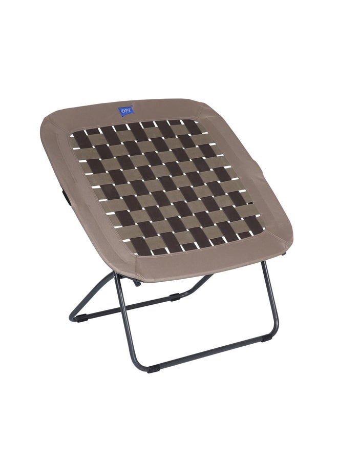 دي بي تي، كرسي تخييم قابل للطي، كرسي رحلات، رصاصي، مقاس 80*80 سم - Image 1