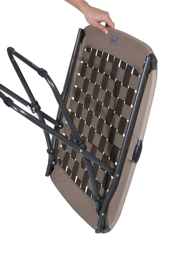 دي بي تي، كرسي تخييم قابل للطي، كرسي رحلات، رصاصي، مقاس 80*80 سم - Image 4