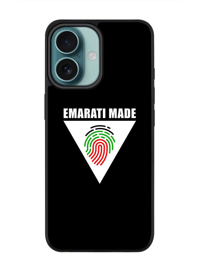 Stylizedd For iPhone 16 Case [Compatible with MagSafe] Slim Magnetic cover Phone Case iPhone 16 -Emarati Made Triangle - Image 1