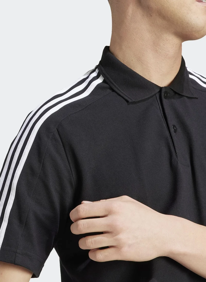 Adidas 3 Stripe Pique Polo