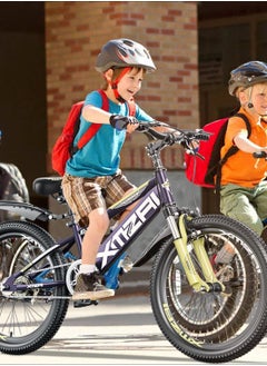 XMZAI Kids Bike 18 Inch Mountain Bike for 6-12 Years Boys and Girls, High Carbon Steel Lightweight and Stable Mountain Bicycle for Youth, with Adjustable Seat and dual brake Cycle  - Image 3