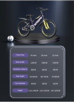 XMZAI Kids Bike 18 Inch Mountain Bike for 6-12 Years Boys and Girls, High Carbon Steel Lightweight and Stable Mountain Bicycle for Youth, with Adjustable Seat and dual brake Cycle  - Image 4