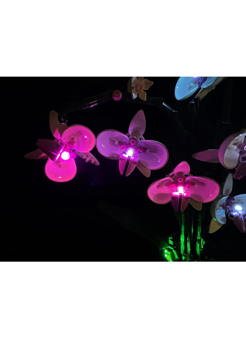 BRIXSPARK BRIXSPARK LED Light Kit for Lego - Creator Orchid Building Blocks Model, LED Light Set Compatible with 10311(Lego Set NOT Included)  - Image 3