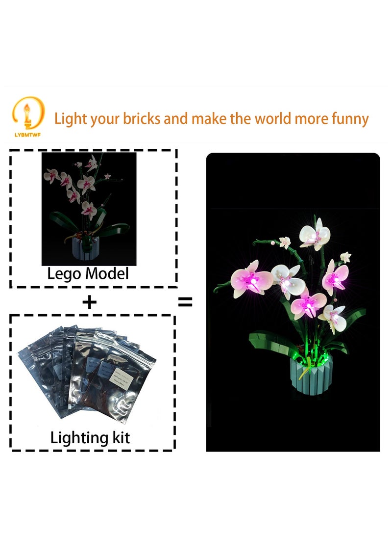 BRIXSPARK BRIXSPARK LED Light Kit for Lego - Creator Orchid Building Blocks Model, LED Light Set Compatible with 10311(Lego Set NOT Included)  - Image 5