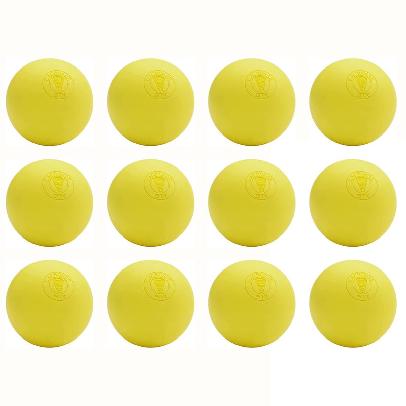 STX Lacrosse Balls Yellow - 12 Pack