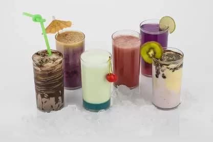 Coolkart Unbreakable Plastic Water and Juice Drinking Glass Set Crystal GlassJuice GlassBeer GlassWine PET Transparent Stylish Set 6 Pieces Sharbat Glass 300 Ml Set of 6 Clear - Image 2
