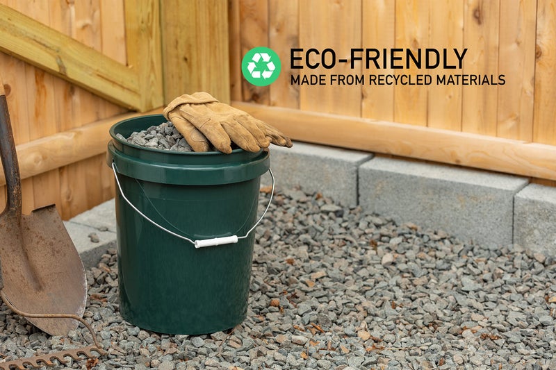 United Solutions United Solution ECOSense 5 Gallon Bucket, Heavy Duty, Comfortable Handle, Perfect for on The Job, Home Projects, or Cleaning; Made from 90% Recycled Materials.100% Recyclable (Pack of 3) - Image 2