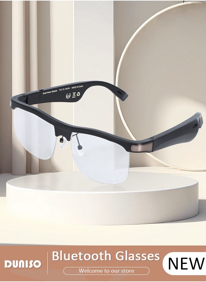 DUNISO Bluetooth Audio Smart Glasses, Blue Light Filter&Polarized Lenses for All Smart Devices Voice Assistant，Bluetooth Audio Glasses for Women and Man，Fashionable and Comfortable, Indoor Outdoor Entertainment Glasses  - Image 1