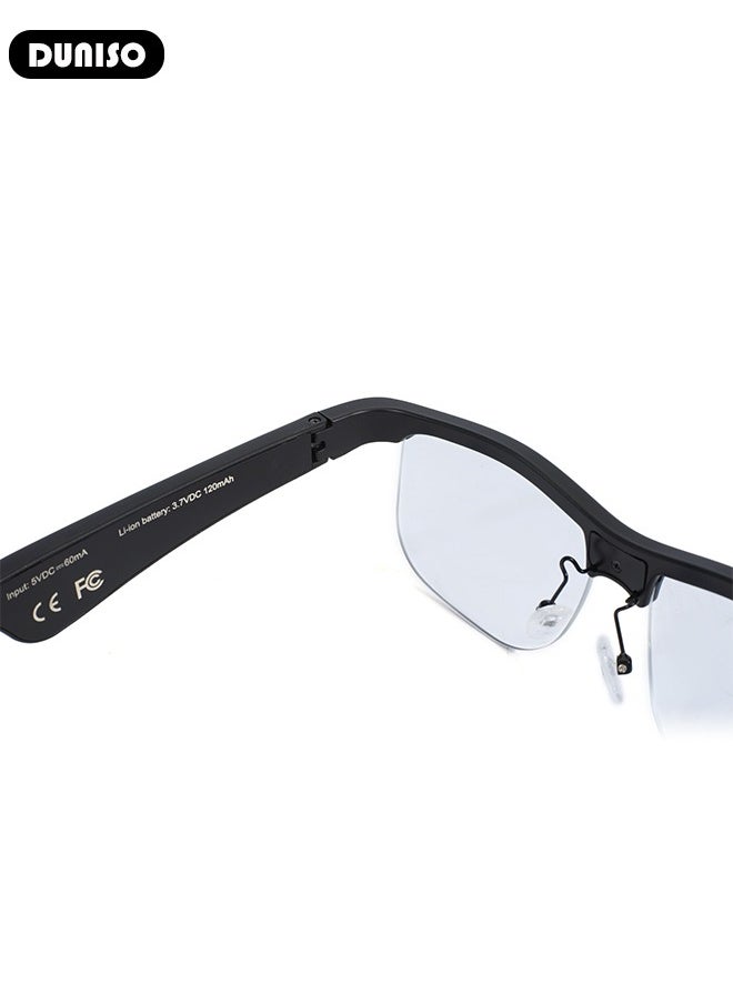 DUNISO Bluetooth Audio Smart Glasses, Blue Light Filter&Polarized Lenses for All Smart Devices Voice Assistant，Bluetooth Audio Glasses for Women and Man，Fashionable and Comfortable, Indoor Outdoor Entertainment Glasses  - Image 5