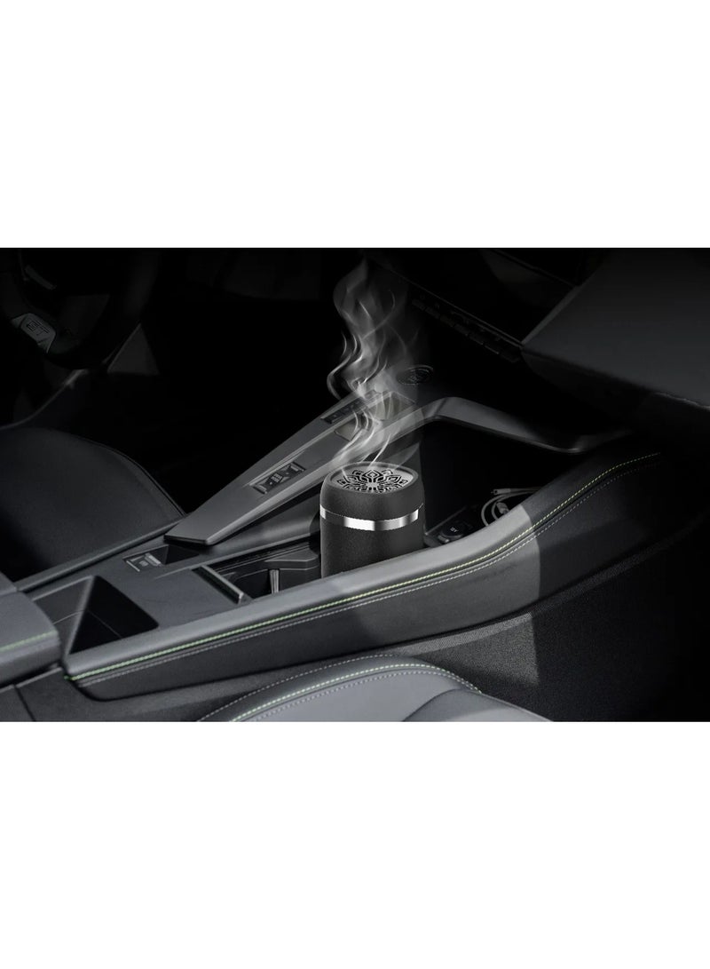 بورودو مبخرة عود كهربائية صغيرة محمولة من لايف ستايل دريمز، مزودة بمنفذ USB-C، وموزع روائح قابل لإعادة الشحن ببطارية 1800 مللي أمبير، تكفي لـ 15 جلسة احتراق كاملة مع وقت شحن ساعتين تقريبًا، تعمل بهدوء تام، مزودة بخاصية إيقاف التشغيل التلقائي كإجراء أمان، تغطي مساحة واسعة - أسود - Image 2