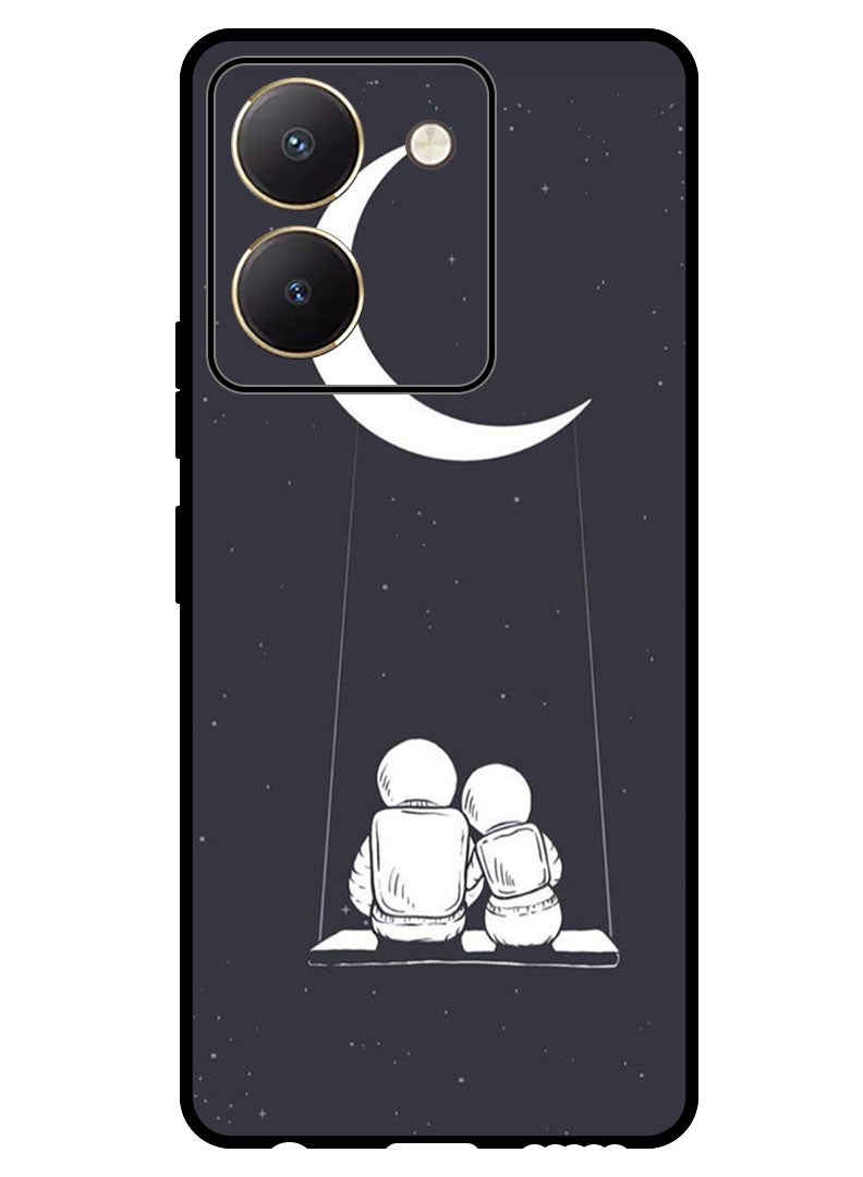 Theodor Protective Case Anti Scratch Shock Proof Bumper Cover For Vivo Y77t Two Astronauts - Image 1