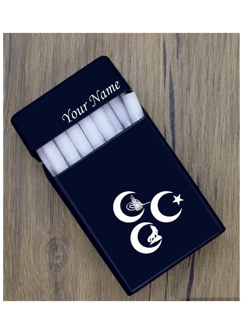 Hediyelikevi Personalized Metal Three Crescent Logo Cigarette Case  - Image 1