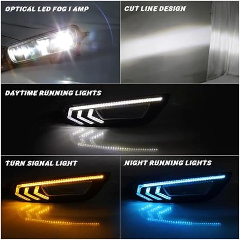 Wivplex DRL LED Fog Lamps for Ford Focus 2015-2018 - Image 3