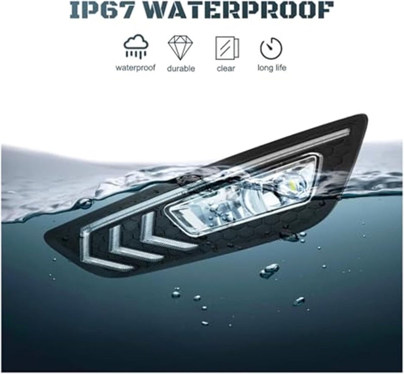 Wivplex DRL LED Fog Lamps for Ford Focus 2015-2018 - Image 5