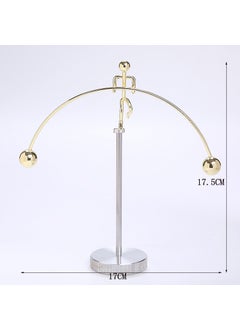 Generic Modern Chinese Metal Balancing Iron Man Long Rod One Foot Gold 