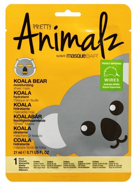 Pretty Animalz Koala Bear Moisturizing Sheet Mask 21 ml