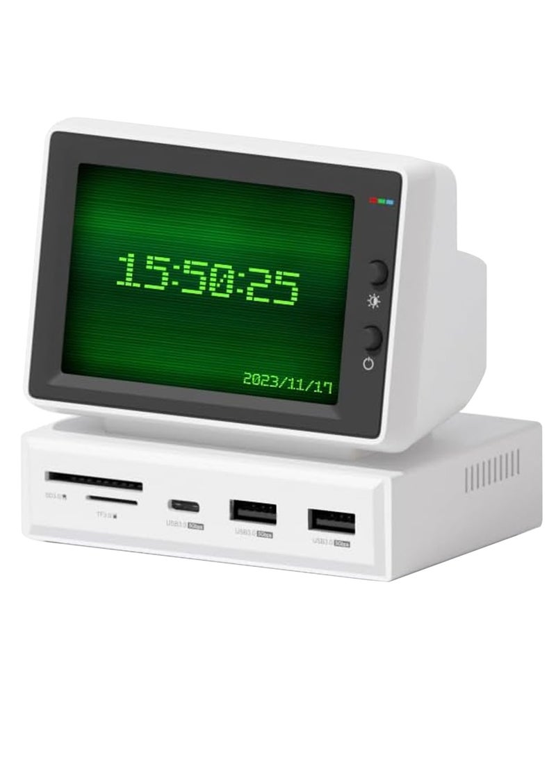 3.5 Inch IPS USB Screen with USB C Hub AIDA64 PC CPU RAM HDD Data Monitoring Electronic Album Floating Lyrics Display Sub Screen for Laptop  - Image 1