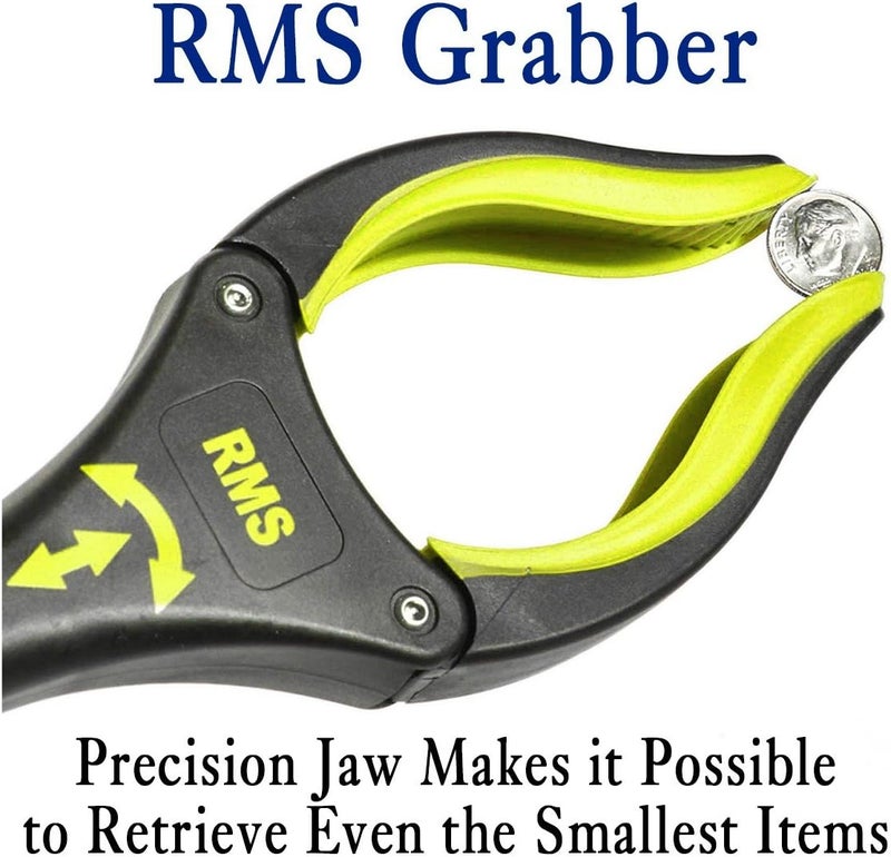 RMS 2-Pack 32 Inch Extra Long Grabber Reacher with Rotating Jaw - Mobility Aid Reaching Assist Tool (Yellow) - Image 4