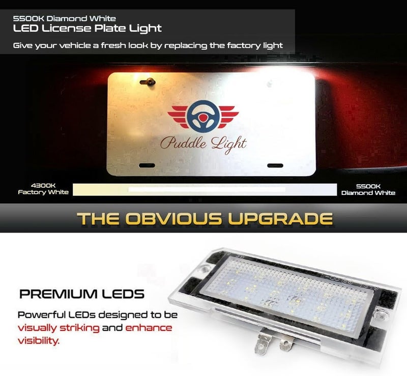 QASULER LED License Plate Light for Land Rover Freelander - Image 4