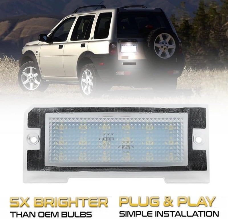 QASULER LED License Plate Light for Land Rover Freelander - Image 2