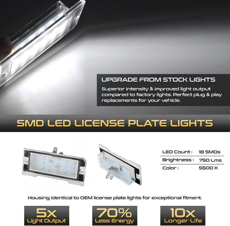 QASULER LED License Plate Light for Land Rover Freelander - Image 3