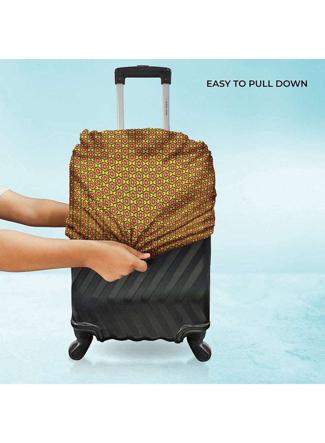 Nasher Miles Polyester 65 cm (24 Inch) Medium Protective Luggage Cover - Tile Print Design - Image 2