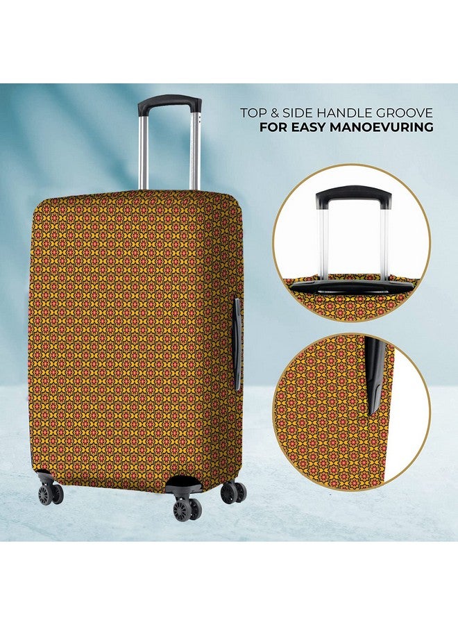 Nasher Miles Polyester 65 cm (24 Inch) Medium Protective Luggage Cover - Tile Print Design - Image 5