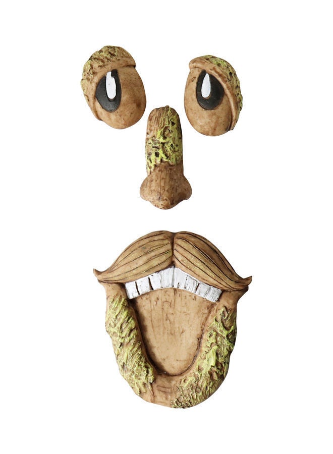 NIBEMINENT Old Man Whimsical Tree Hugger Sculpture Ghost Face Multicolour 13.70 X 6.80 11.60cm - Image 1