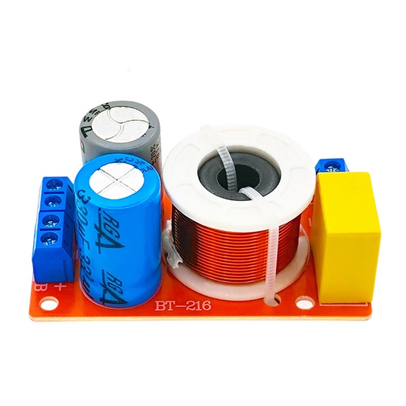 Crossover Network Kit With NonPolarized Capacitors Thermal Coils Treble Bass Frequency Divider - Image 2