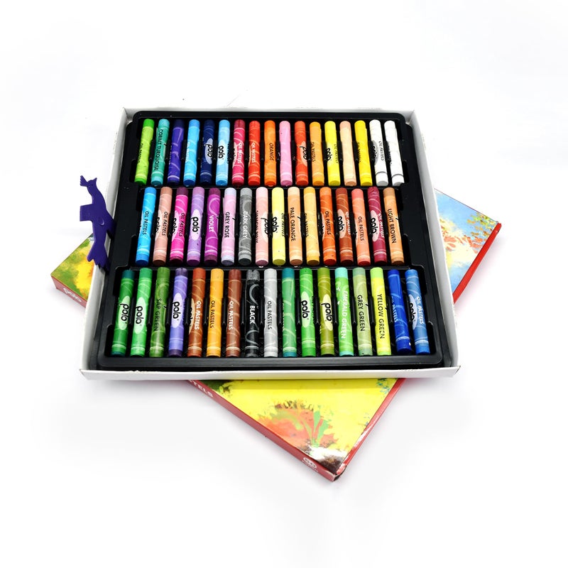 polo Oil Pastel 50 Shades, Multi-Coloured, 50 Count (Pack of 1) - Image 3