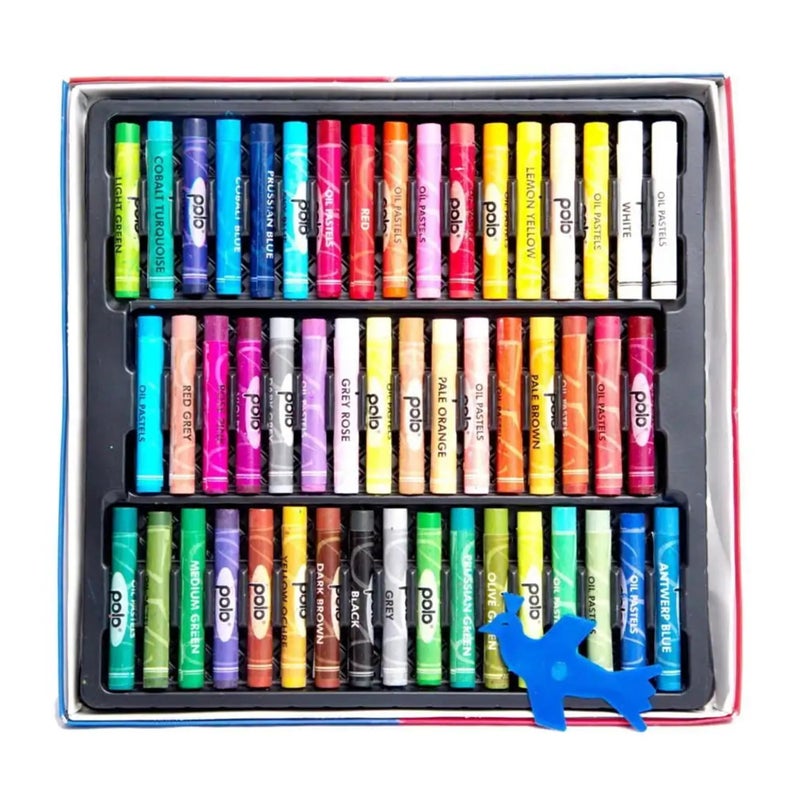 polo Oil Pastel 50 Shades, Multi-Coloured, 50 Count (Pack of 1) - Image 4