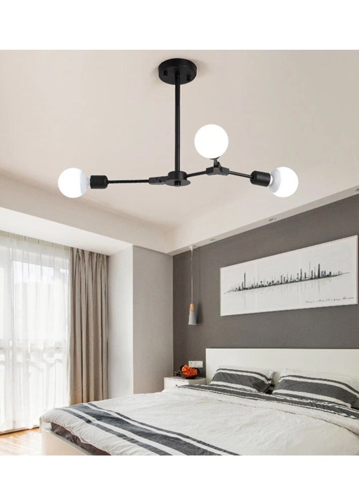 Cluc Spedo chandelier - 3 branches - Black - Image 1