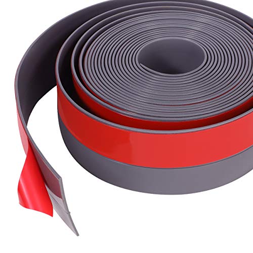 TORRAMI Silicone Weather Stripping 1 inch Width 20 Feet Length, Seal for Door Under Bottom, Gap, Side, Glass Shower Door, Sliding Door,Windows, Grey - Image 3