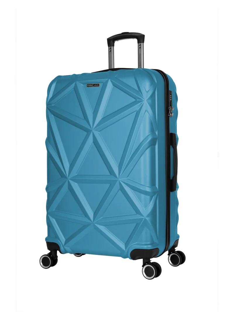 PARAJOHN Matrix 2-Piece Luggage Set, Carry on & Check-in Luggage for Men & Women, Lightweight ABS Hard Shell Suitcase for Travel, 20/24 Inch Trolley Bags, 360° Spinner Wheels & TSA Lock, Blue