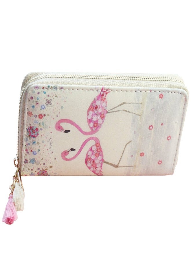 MayeBridge Timlee Cute Unicorn Long Wallets Pink Flamingo Wallets With Tassels Long Purse Girls Christmas Gift(Flamingo) - Image 4