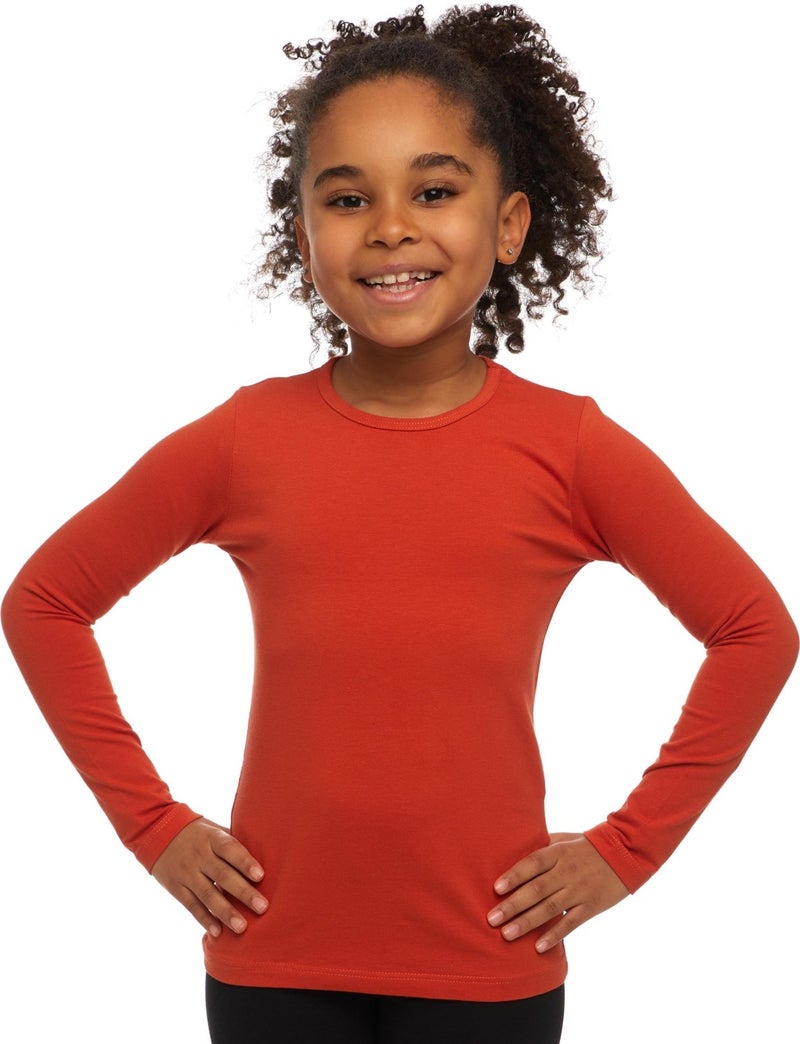 Tile Basic Seasonal Lycra Long Sleeve Girls T-Shirt