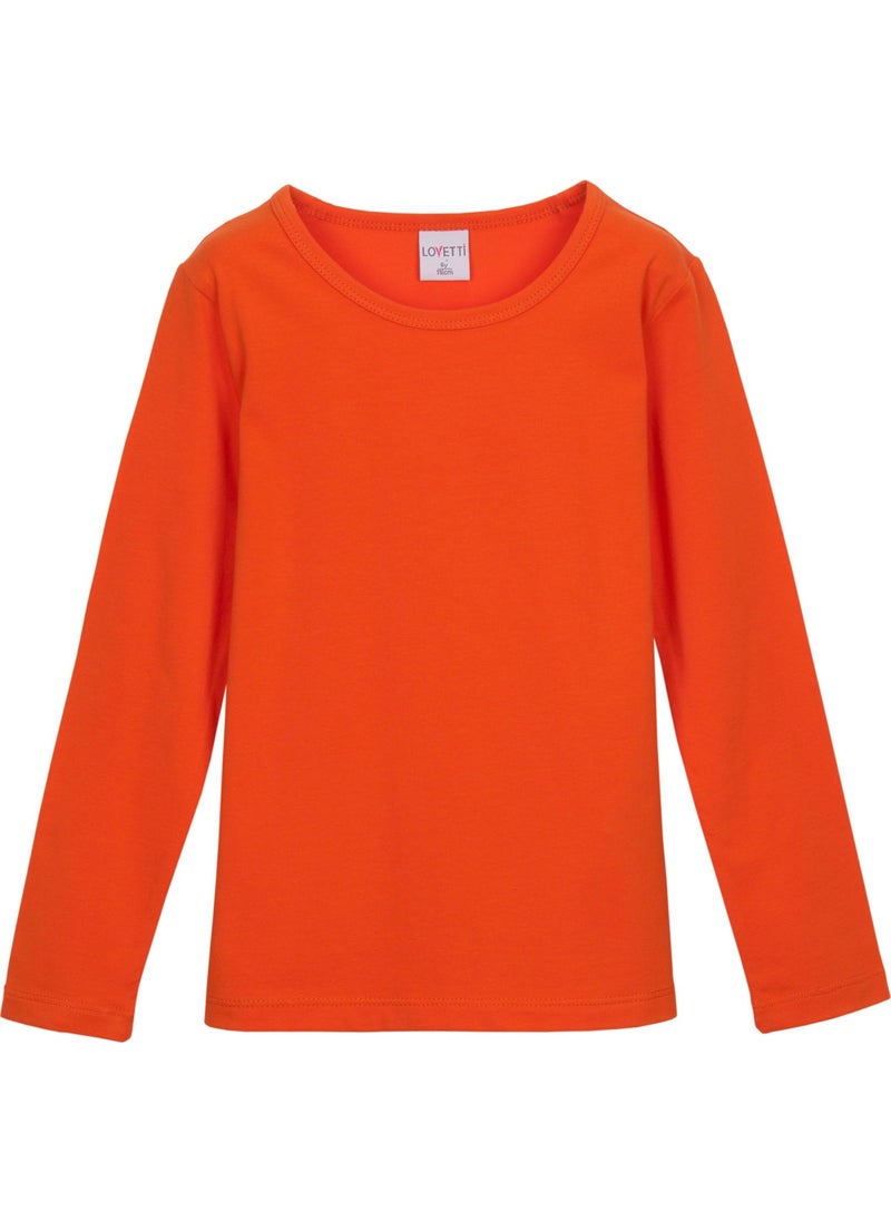 Lovetti - Tile Basic Seasonal Lycra Long Sleeve Girls T-Shirt - Image 1