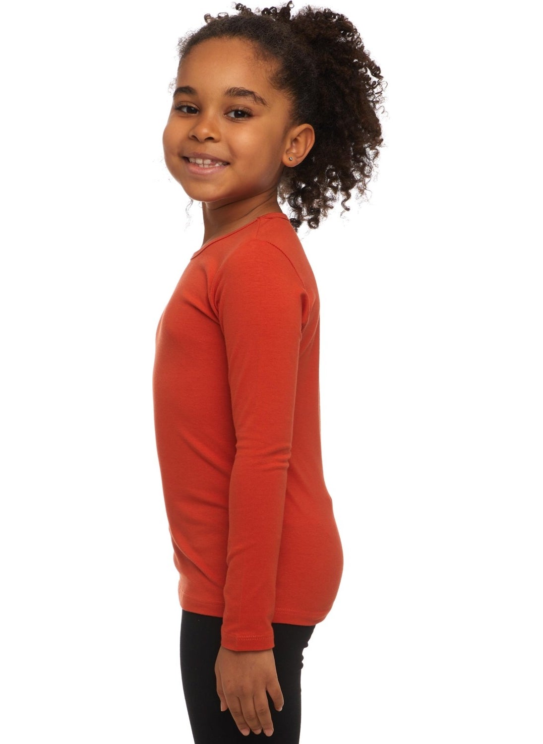 Lovetti - Tile Basic Seasonal Lycra Long Sleeve Girls T-Shirt - Image 1